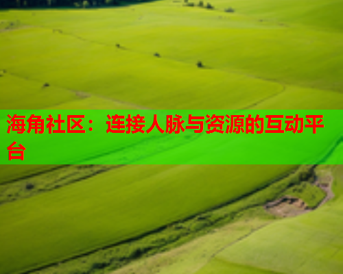 海角社区：连接人脉与资源的互动平台  第2张