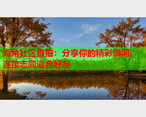 海角社区自拍：分享你的精彩瞬间，连接志同道合好友